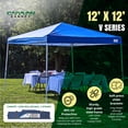 thumbnail image 2 of Caravan Canopy Pop-Up Tent V Series 2 12 x 12 ft Slanted Leg Instant Shade, Blue, 2 of 12