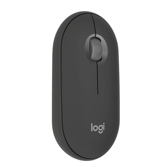 Logitech Pebble Mouse 2 M350s Slim Lightweight Wireless Mouse with Quiet Clicks - Tonal Graphite