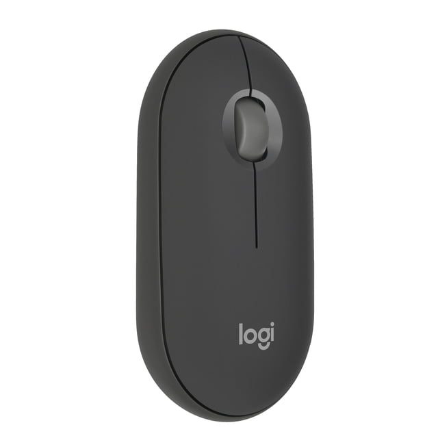 Logitech Pebble Mouse 2 M350s Slim Lightweight Wireless Mouse with Quiet Clicks - Tonal Graphite