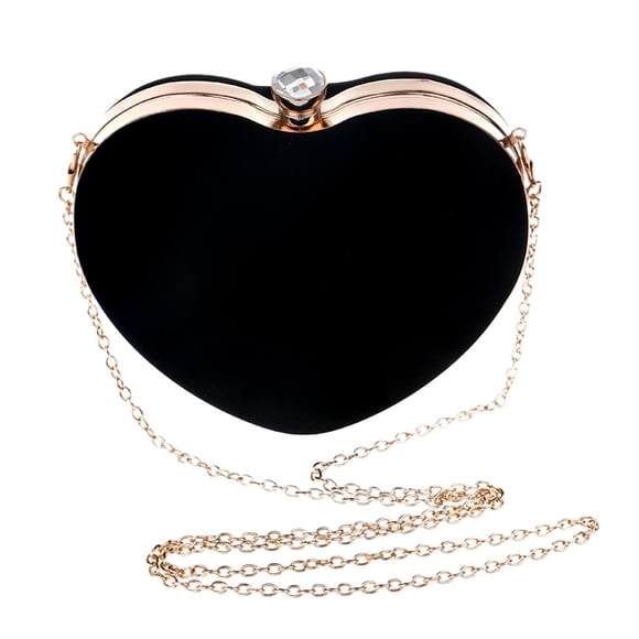 TopLLC Clutches Women Heart Shaped Evening Handbag Party Purse Shoulder Bag Clutch Bags
