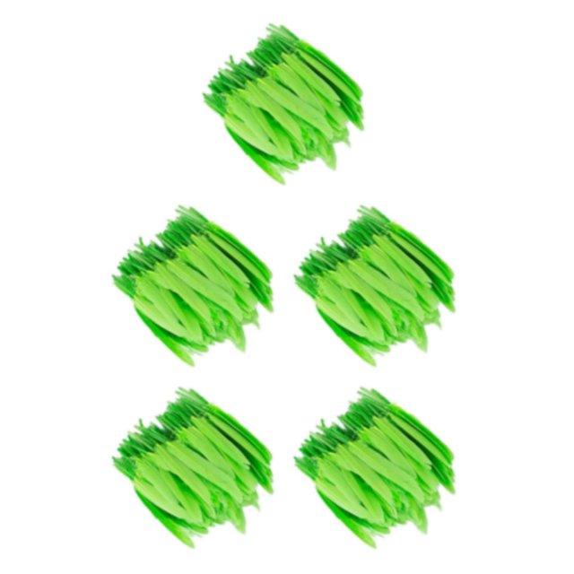 Maytalsory 100x DIY Boho Style Wild And Colorfast Feathers For Crafts Tear-resistant Green 5Set