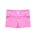 thumbnail image 3 of vastwit Girls Shiny Metallic Shorts Gymnastics Dance Shorts Pink 12, 3 of 5