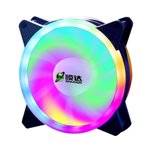 RGB Case Fan 120mm Chassis Cooling Fans Computer Radiator Hydraulic Bearing/ Anti-vibration/ Efficient Heat Dissipation