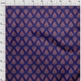 thumbnail image 3 of oneOone Georgette Viscose Fabric Leaves & Floral Block Printed Craft Fabric BTY 42 Inch Wide, 3 of 5