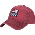 thumbnail image 1 of Royal Navy Denim Baseball Cap Hat Adjustable Cowboy Hat, 1 of 7
