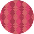 thumbnail image 1 of Ahgly Company Tapis Rond Lavable en Machine Intérieur Transitionnel Rouge Cramoisi, 4 Pieds Rond, 1 of 7