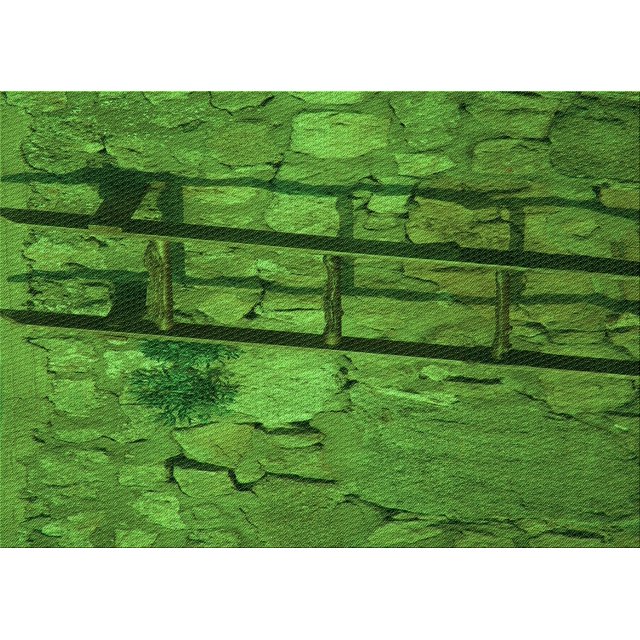 Ahgly Company Machine Washable Indoor Rectangle Transitional Deep Emerald Green Area Rugs, 3' x 5'
