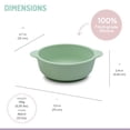 thumbnail image 4 of Melii Silicone Suction Bowls, 2 Pack - Mint & Ivory, 4 of 7