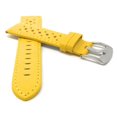 thumbnail image 2 of Extra Long (XL) 20mm GT Rally Perforated Leather Watch Strap Band, Stainless Steel Buckle, 2 of 7