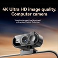 thumbnail image 2 of HD USB Webcam with Dual Microphones for PC Laptop Computer Web Camera Zoom Video Calling USB Webcam 2K, 2 of 7