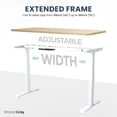thumbnail image 3 of MotionGrey - Bureau Assis-Debout à Double Moteur avec 4 Réglages de Mémoire, Table d'Ordinateur Réglable Assis-Debout pour la Maison, le Bureau et le Jeu - Dessus Chêne Brun 65 Pouces x 24 Pouces Cadre Blanc, 3 of 9