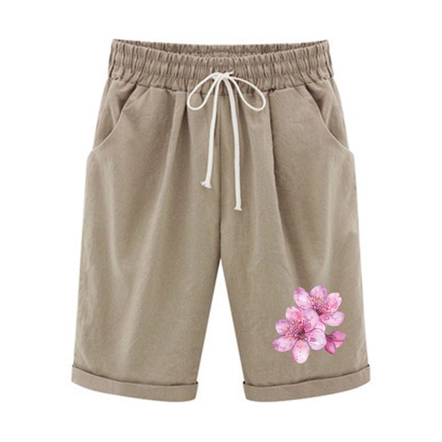 Birdeem Ensemble Haut et Short pour Femmes Shorts à Taille Élastique avec Cordon de Serrage