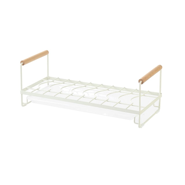 Vrorvz Premium Kitchen Bowl and Dish Storage Rack Non Perforated Drainage Tray Includes Convenient Vertical Storage System Suit for Household and Cabinet Organization