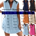 thumbnail image 3 of Ovzne Robes pour Femmes 2025 Robe pour Femme Mode Robe Décontractée Confortable Unie Sans Manches à Col en V Robe de Printemps Liquidation, 3 of 7