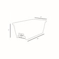 thumbnail image 4 of HC Companies Heavy Duty 24 In Plastic Deck Rail Box Planter, White (5 Pack), 4 of 6