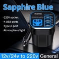 thumbnail image 1 of Chmadoxn Tools&Home Improvement Car Truck 12V/24V To 220V Multi-function Vehicle Inverter Converter Charger A convertor, 1 of 5