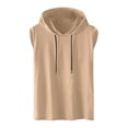 thumbnail image 1 of DPTALR T-Shirt de Sport Sans Manches Décontracté à Capuche Solide pour Hommes, 1 of 5