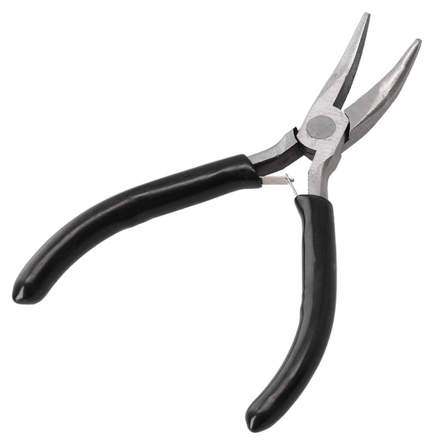 Lefu Petites Pinces Accessoires de Bijoux Réparation Fabrication Aiguille Nez Rond Pinces Nez avec une Tête de Pince en Acier Inoxydable et Poignée Antidérapante en PVC Noir. Présente un design à Ressort pour une Efficacité Améliorée et une Taille Compacte pour une Utilisation Facile et une Portabilité. Convient à la Fabrication de Bijoux, au Perlage et à l'Artisanat.