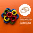 thumbnail image 4 of Unique Bargains 50Pack 40mm(1.6') Natural Wood Rings, 7mm Smooth Unfinished Wooden Circles, 4 of 7