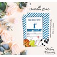 thumbnail image 5 of Darling Souvenir White Birthday Invitation Card 28 Pcs Fill or Write In Blank Invites Printable Party Supplies 5 x 7 Inches, 5 of 5