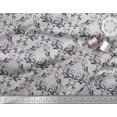 thumbnail image 3 of Soimoi Grey Cotton Cambric Fabric Filigree Damask Decor Fabric Printed Yard 56 Inch Wide, 3 of 3