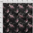 thumbnail image 3 of oneOone Viscose Jersey Black Fabric Florals Sewing Craft Projects Fabric Prints By Yard 60 Inch Wide, 3 of 4