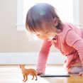 thumbnail image 2 of SHISUYAN 1Set Animal Model Decor for Girls Vivid Postures and Desktop Decoration 9.0x6.5x3.0in, 2 of 9
