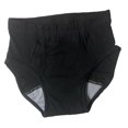 thumbnail image 4 of Culotte pour Hommes Lavable Confortable Imperméable Réutilisable Anti-Fuite Respirante TG sous-Vêtement Vieux Noir, 4 of 8