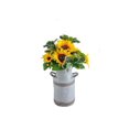 thumbnail image 2 of Artificial sunflowers in Galvanized Pot, 2 of 2