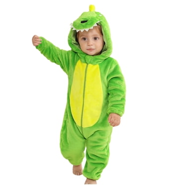LOVZFMLL Toddlers Boys Girls Fleece Jumpsuit Onesie Plush Pajamas Funny Halloween/Cosplay/Party Animal Costume 3 Months-4 Years
