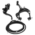 thumbnail image 2 of Graflsoa Road Bike Caliper Brake Set for Fixed Gear Bikes - Front or Rear, Black/Silver, Alloy Material, Includes Brake Handle & Cable, 2 of 6