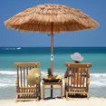 thumbnail image 2 of Costway Parasol de Plage Tiki pour Patio 6 Pi Tropical au Toit de Chaume, Portable, Extérieur, Marché, Inclinable, 2 of 10