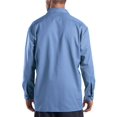 thumbnail image 3 of Dickies Mens Long-Sleeve Work Shirt, S, Gulf Blue, 3 of 6