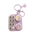 thumbnail image 2 of Meitianfacai Funny Toy Keychain Pendant DJ Keychain Mini Musical Instrument Car Keychain Bag Pendant, Purple, 2 of 4