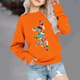 thumbnail image 2 of Dadaria Hauts pour Enfants Chemise Orange T-Shirt à Manches Longues T-Shirt Col Ras du Cou Tee Matières Chandail d'Été Blouses 9 Ans, 2 of 4