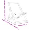 thumbnail image 4 of vidaXL Folding Beach Chairs 2 pcs Multicolour Fabric, 4 of 5