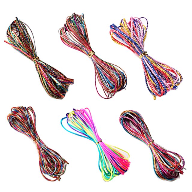 6PCS Chaîne de Cheveux Tressage Coloré Chaîne Accessoires de Coiffure pour Dreadlock