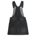 thumbnail image 2 of KIDSCOOL SPACE Baby Little Girls Skirt,Ripped Soft Strechy Denim Girls Summer Overalls Dress,Deep Blue,3-4 Years, 2 of 7