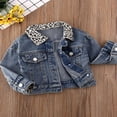 thumbnail image 2 of Manteaux en Jean Bébé Fille Imprimé Léopard Imprimé Léopard Outwear, 2 of 3