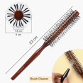 thumbnail image 2 of BESTOOL Petite Brosse Ronde pour Cheveux Courts, Brosses Rondes pour Cheveux pour le Séchage au Sèche-Cheveux, Brosse à Barbe pour Hommes, Brosse de Coiffage Professionnelle pour Lisser, Boucles, Frange (Brun Rougeâtre), 2 of 7