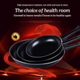 thumbnail image 2 of Frying Pan Non-stick Mini Thick Kitchen Cookware Fryer Pan Steak Flat Pan Iron Pancake Egg Fryer Kitchen Cookware, 30cm, 2 of 8