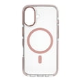 thumbnail image 3 of onn MagSafe Compatible Soft Shell Bumper Phone Case for iPhone 16, Clear & Pink, 3 of 5