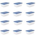 thumbnail image 1 of Gracious Living Bac de Rangement Transparent pour Chaussures 1.5 Gal avec Couvercle (12 Pack), 1 of 10