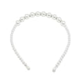 thumbnail image 1 of Bandeau Perlé Exquis Réglable Résistant à l'Usure Accessoires de Coiffure Chic Universel Cadeaux de la Saint-Valentin Diadèmes pour Femmes 10 Grandes Perles, 1 of 6
