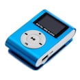 thumbnail image 1 of TFixol Mini Portable MP3 Music Player Metal Clip-on MP3 Player with LCD Screen Support TF Card Wide Application Blue, 1 of 8
