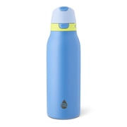 TAL 24oz Stainless Steel 2-in-1 Straw and Chug Water Bottle with Push Lid, Cobalt, Back to School Supplies