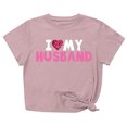thumbnail image 2 of Meichang T-Shirts de la Saint-Valentin pour Femmes, Hauts Mignons avec Motif Cœur, Manches Courtes, Col Rond, Coupe Ample, 2 of 7
