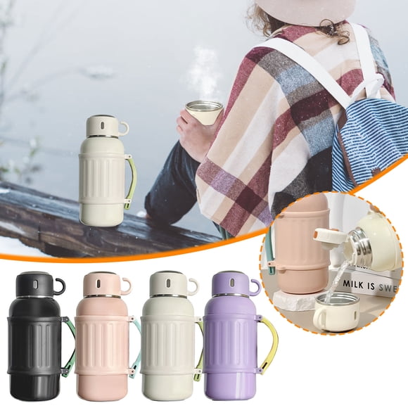 Stainless Steel Gallon Jug with Handle - Double Vacuum Insulated Water Bottle for Hot & Cold Drinks, Sweat-Proof,Black&friday Deals 2024,Cyber&Monday Deals 2024,PENDANE,Black