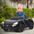 thumbnail image 3 of Costway 12V Kids Ride On Car 2.4G RC Electric Vehicle w/ Lights MP3 Openable Doors Black, 3 of 10