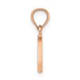 thumbnail image 2 of Diamond2Deal 14K Pendentif Initiale Lettre Bloc en Or Rose pour Femmes, 2 of 5